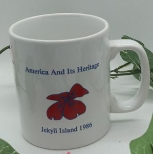 Staffordshire Kiln Craft Mugs 9oz.  Jerkyll Island  1986